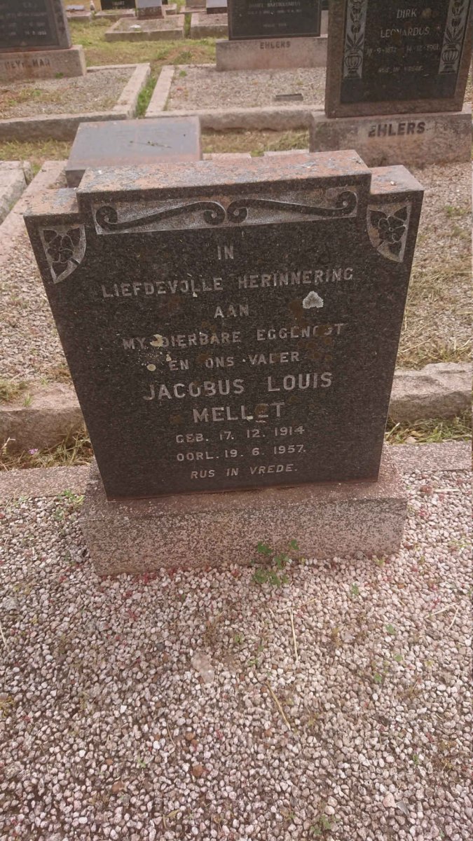 MELLET Jacobus Louis 1914-1957
