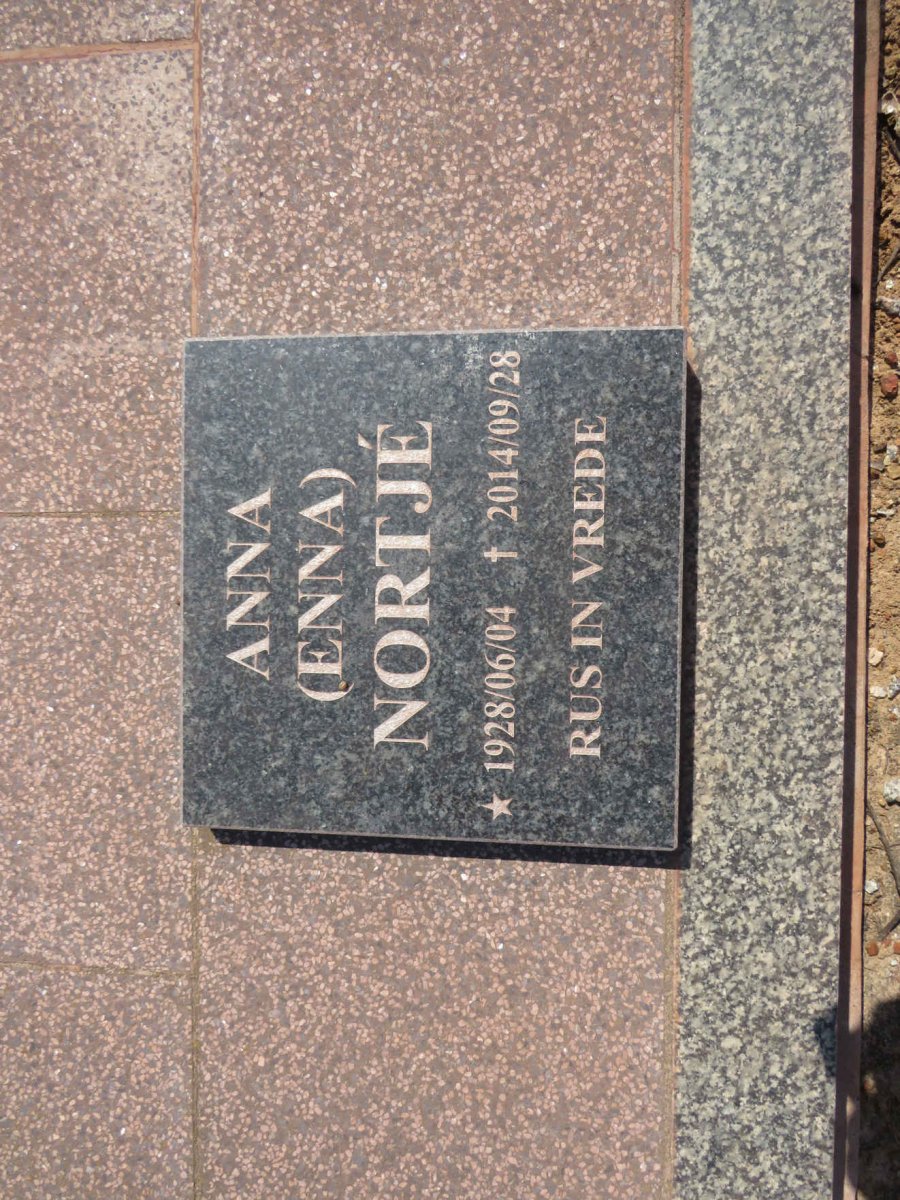 NORTJÉ Anna 1928-2014