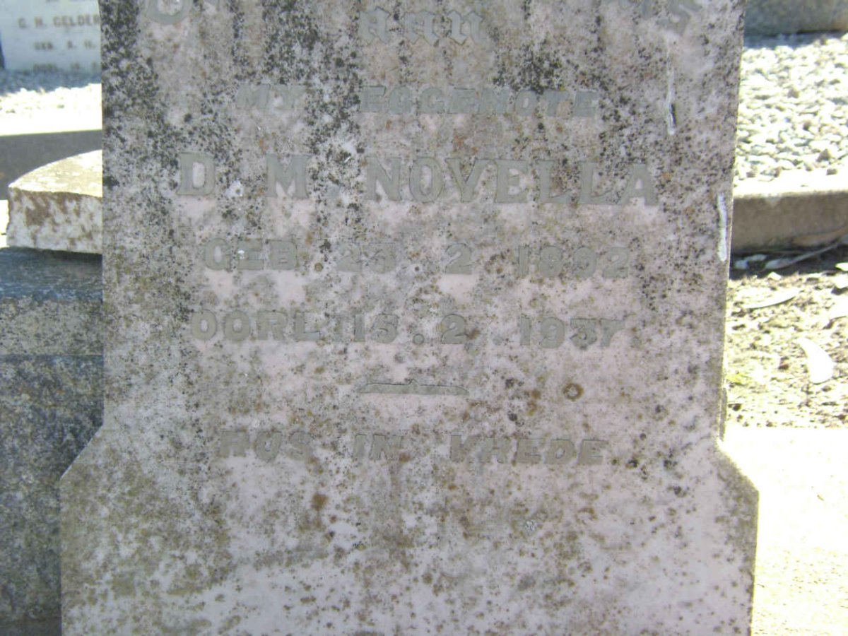 NOVELLA D.A.  1902-1937