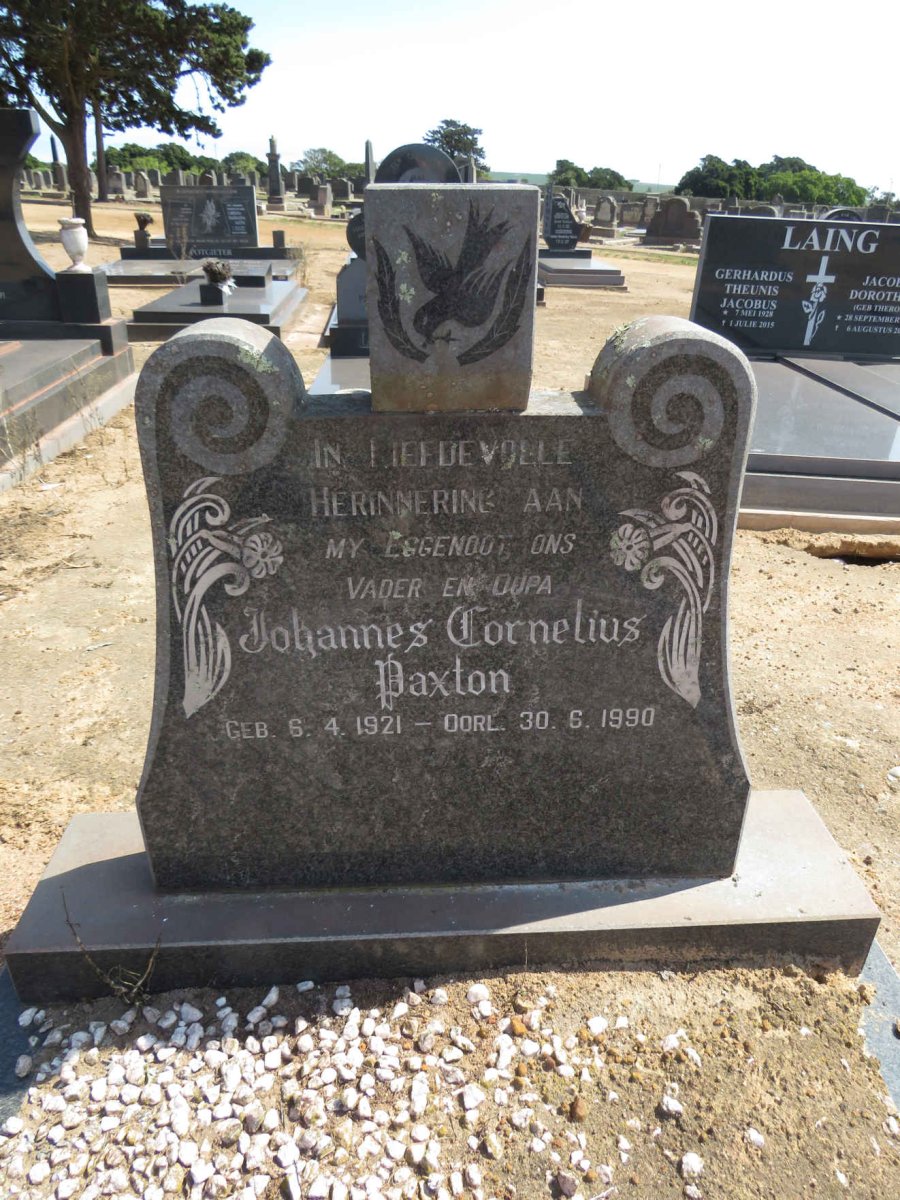 PAXTON Johannes Cornelius 1921-1990