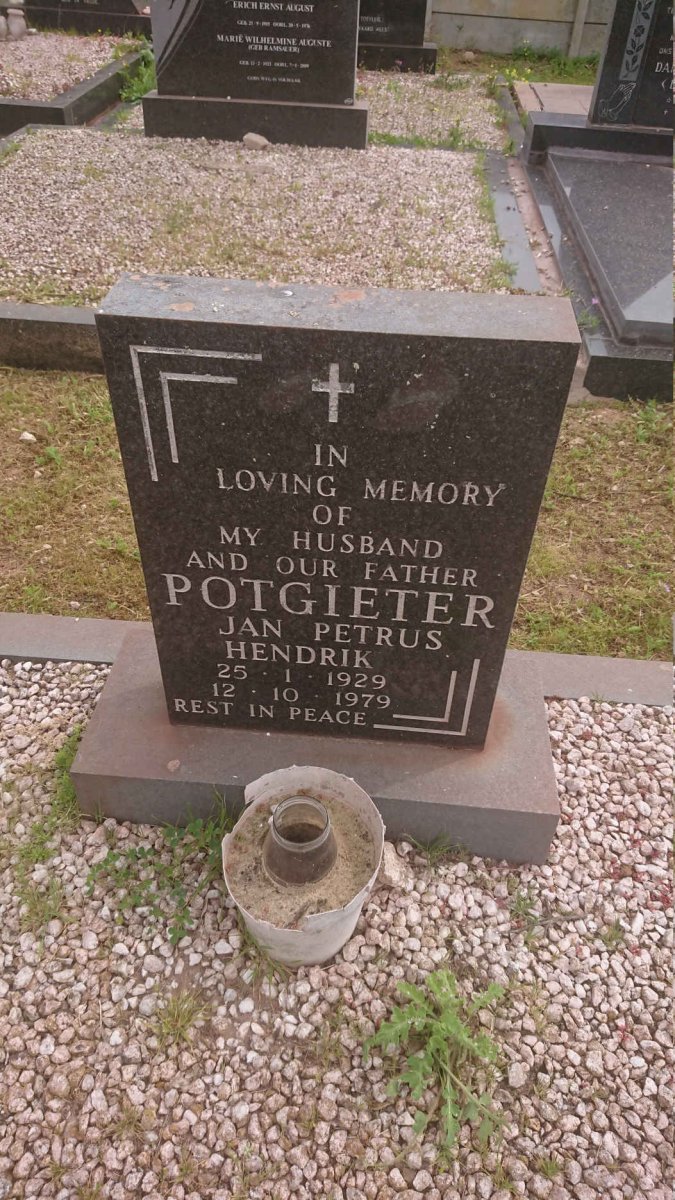 POTGIETER Jan Petrus Hendrik 1929-1979