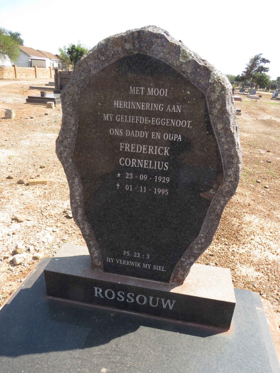 ROSSOUW Frederick Cornelius 1929-1995