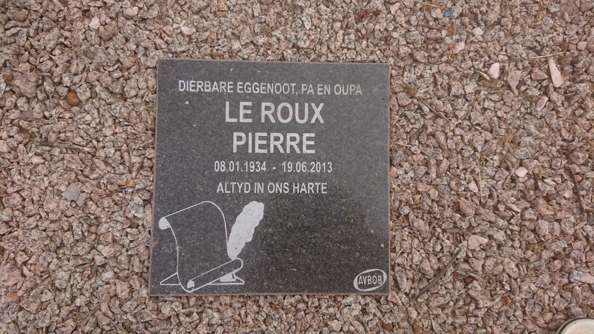 ROUX Pierre, le 1934-2013