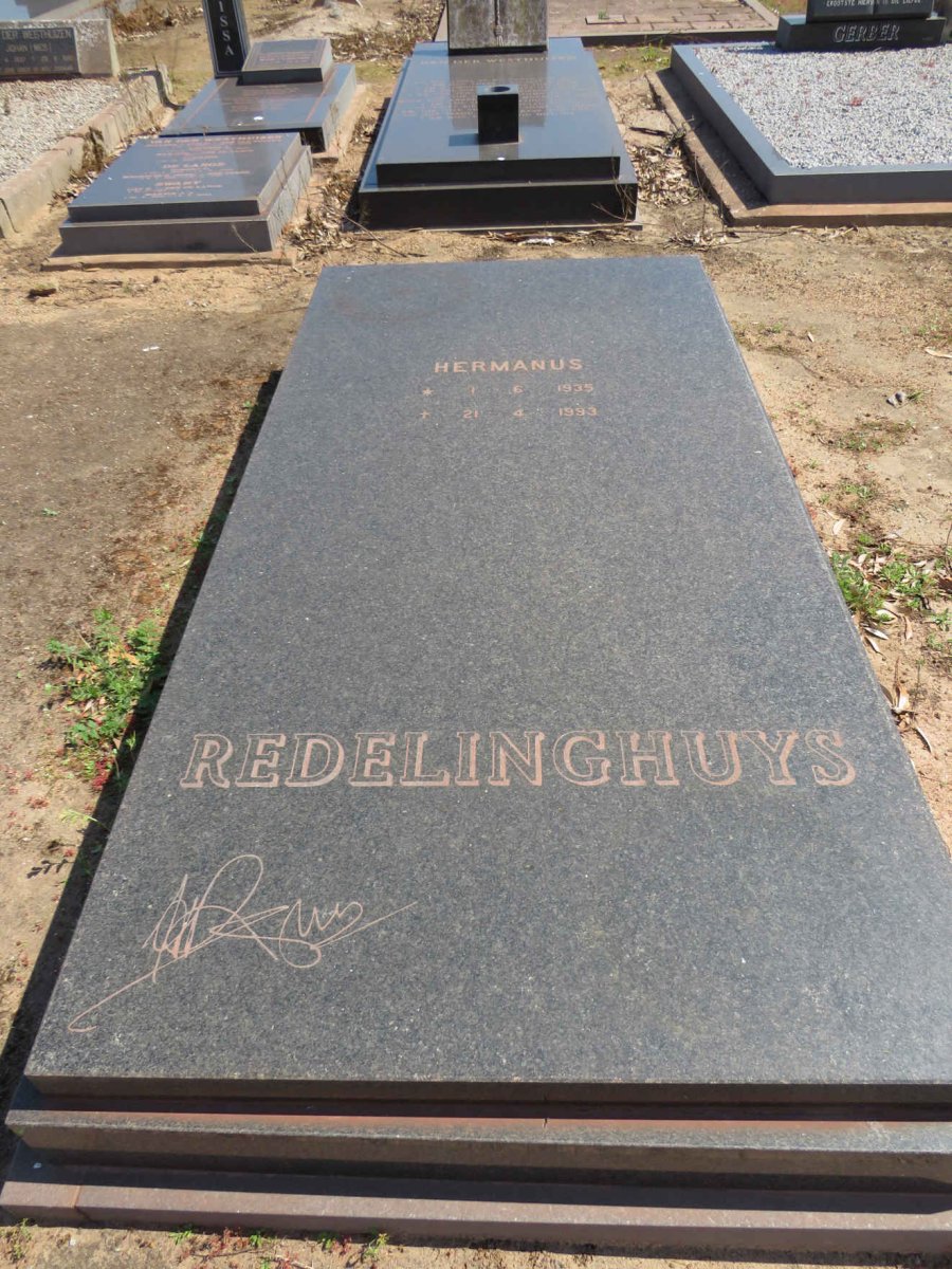REDELINGHUYS Hermanus 1935-1993