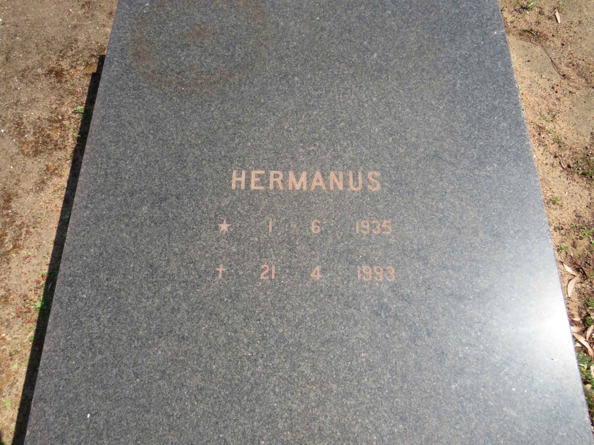 REDELINGHUYS Hermanus 1935-1993