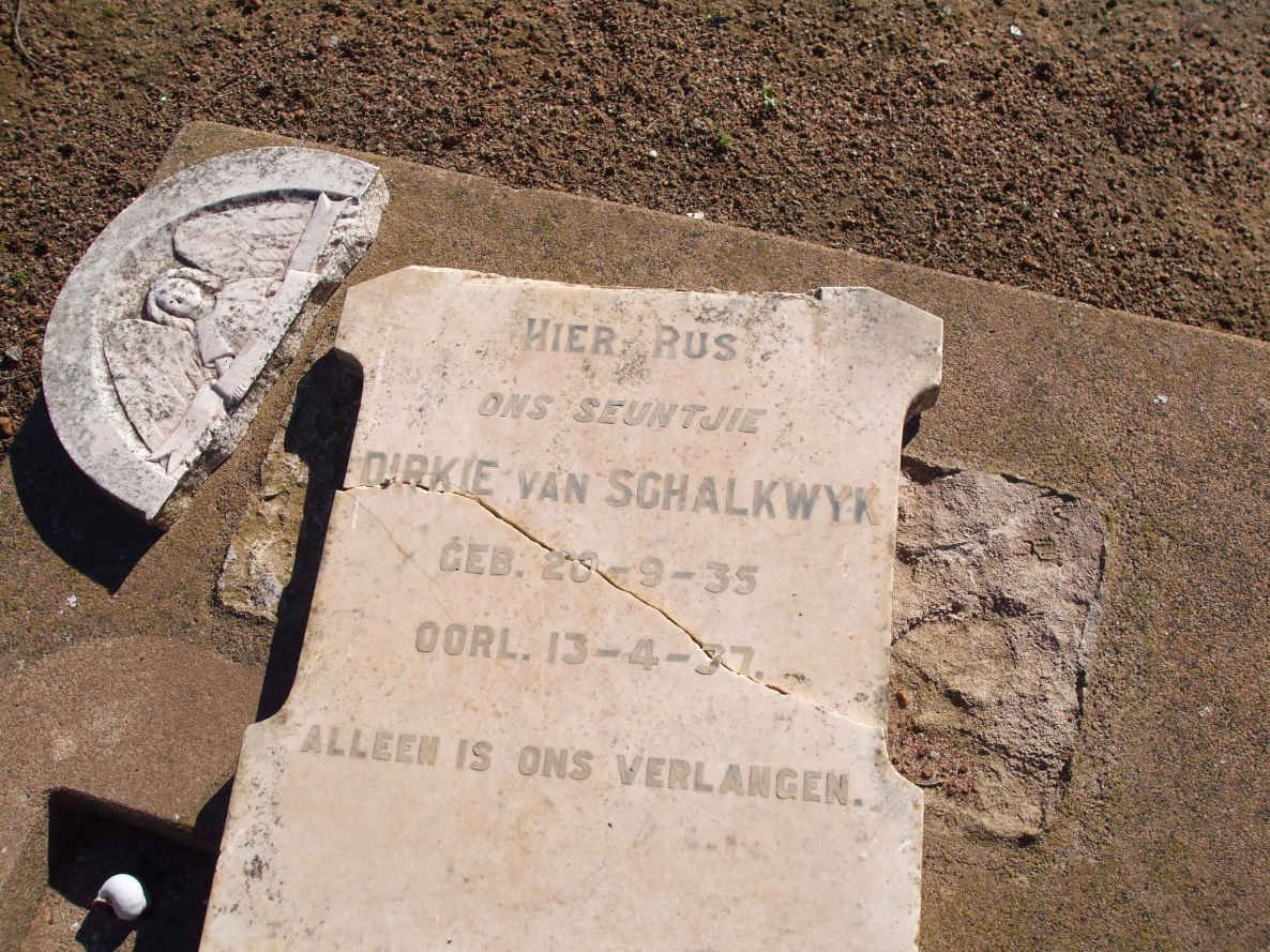 SCHALKWYK Dirkie, van 1935-1937