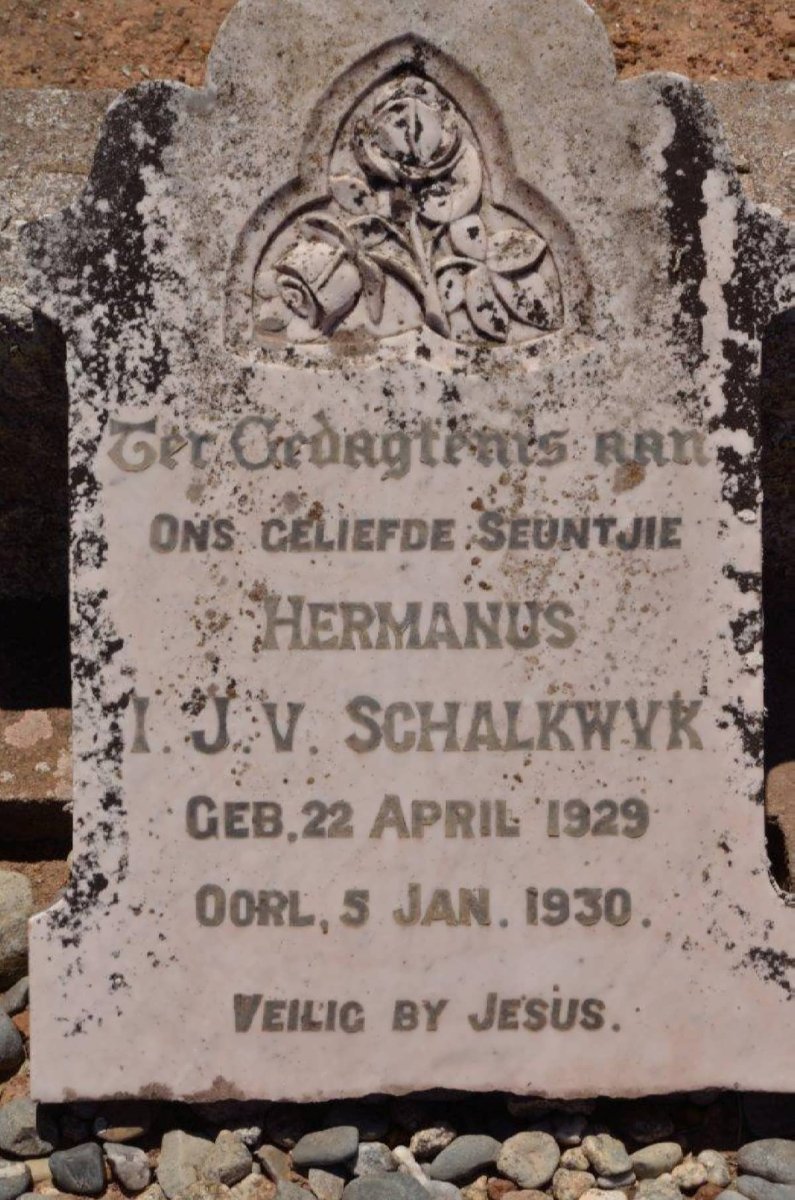 SCHALKWYK Hermanus I.J., v. 1929-1930