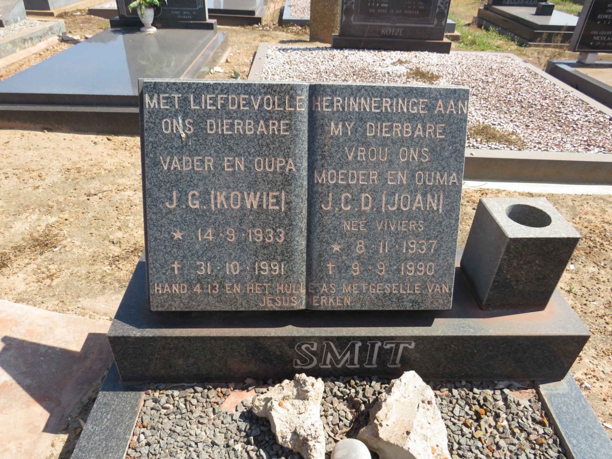 SMIT J.G. 1933-1991 &amp; J.C.D. VIVIERS 1937-1990