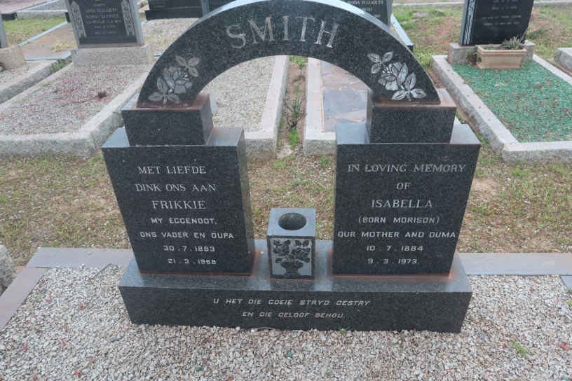 SMITH Frikkie 1883-1968 &amp; Isabella MORISON 1884-1973