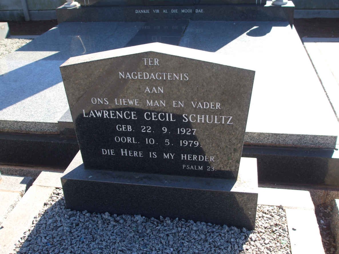 SCHULTZ Lawrence Cecil 1927-1979