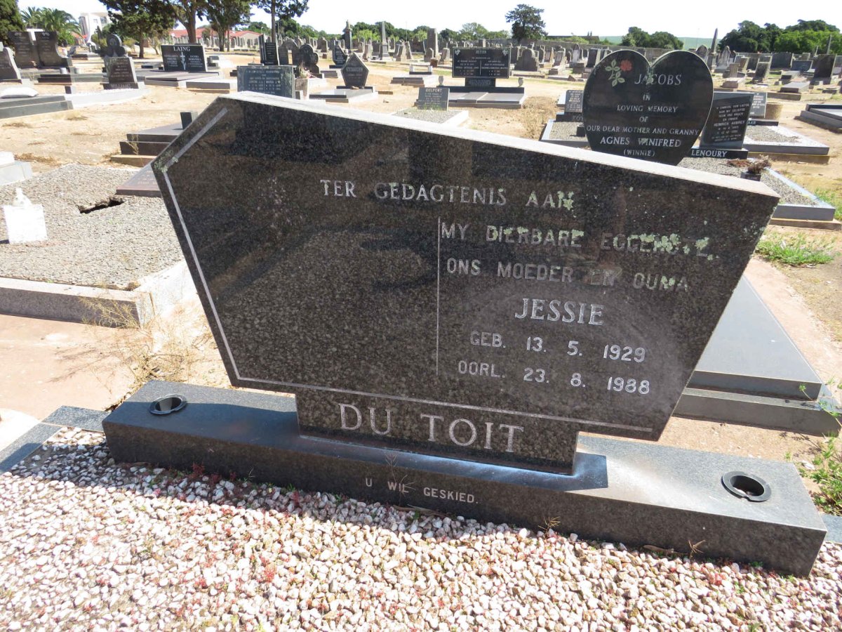 TOIT Jessie, du 1929-1988