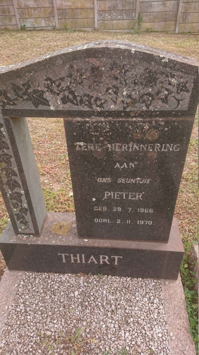 THIART Pieter 1966-1970