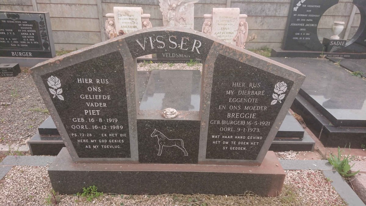 VISSER Piet 1919-1989 &amp; Breggie BURGER 1921-1973