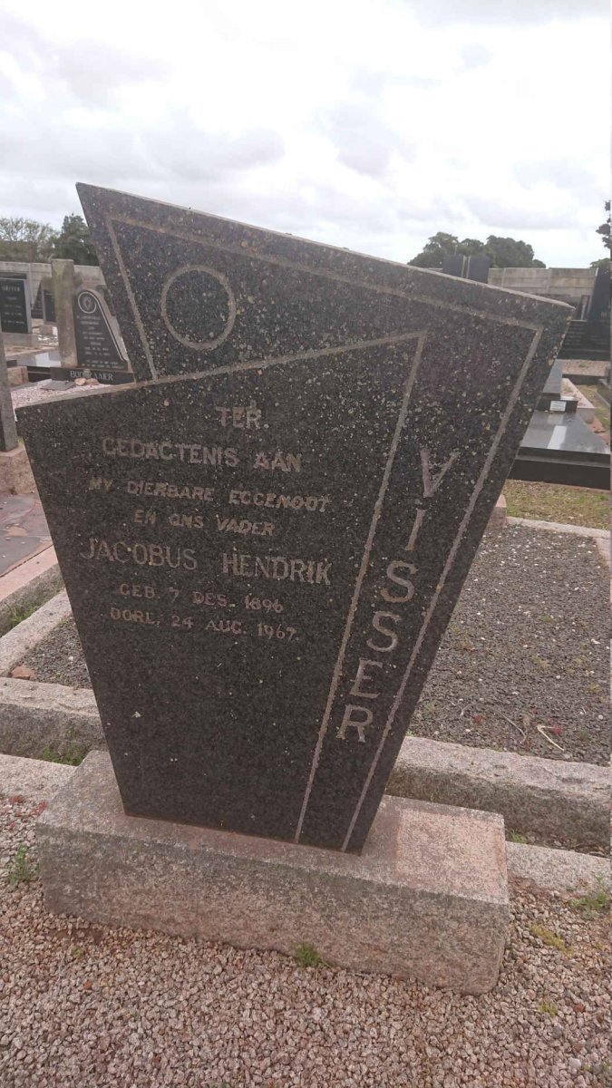 VISSER Jacobus Hendrik 1896-1967