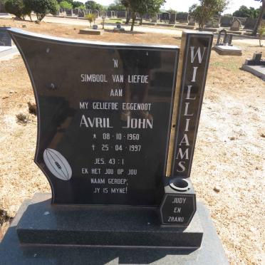WILLIAMS Avril John 1960-1997