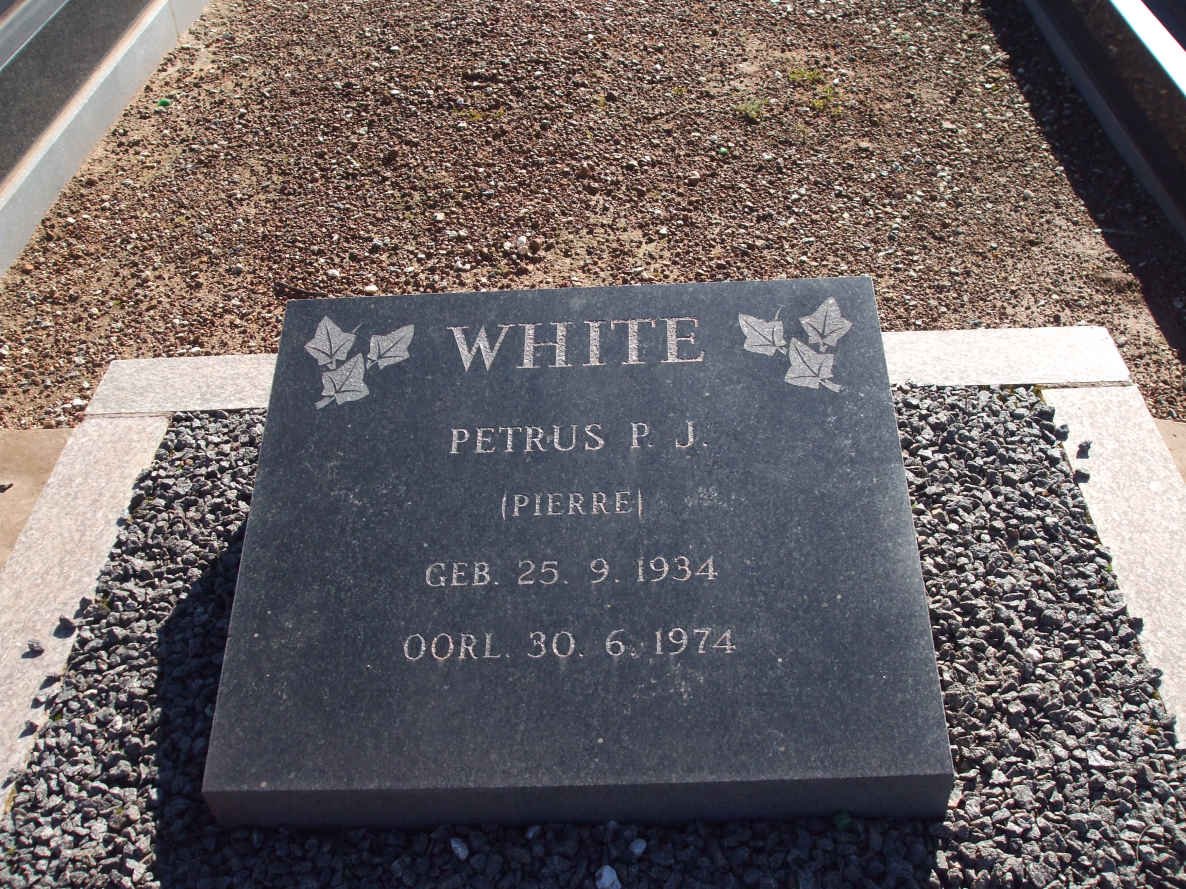 WHITE Petrus P.J. 1934-1974