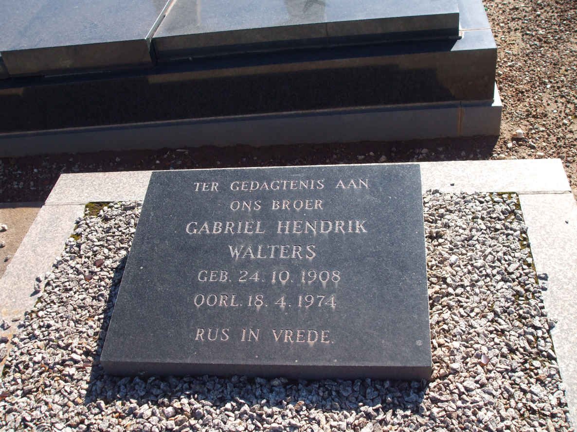 WALTERS Gabriel Hendrik 1908-1974