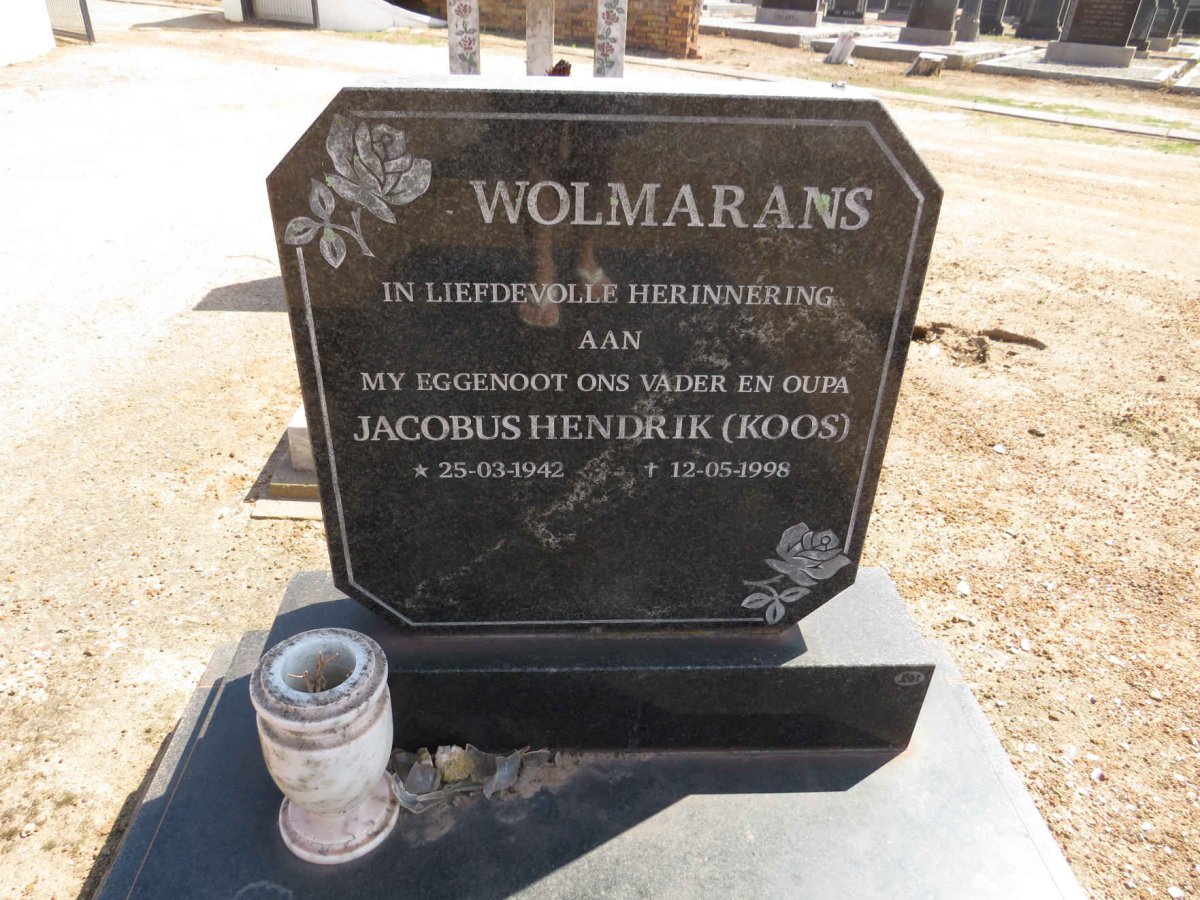 WOLMARANS Jacobus Hendrik 1942-1998