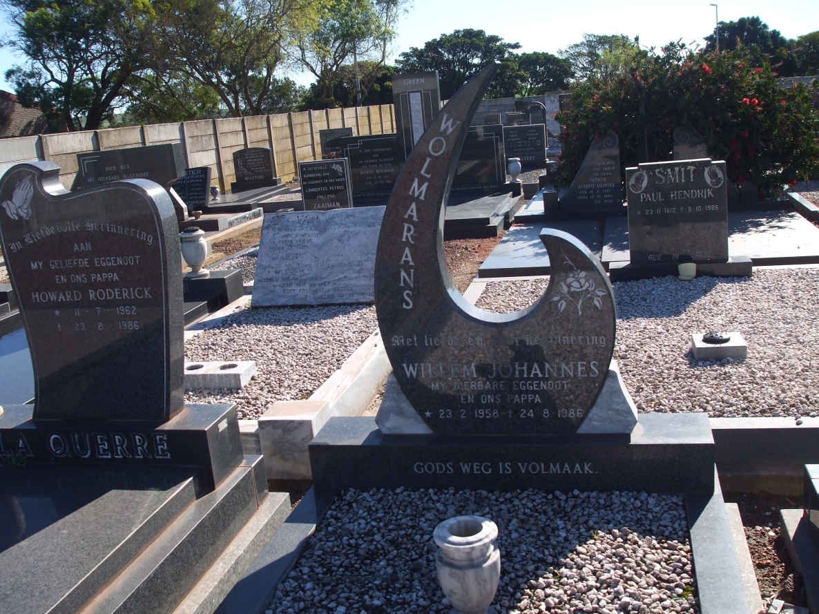 WOLMARANS Willem Johannes 1958-1986