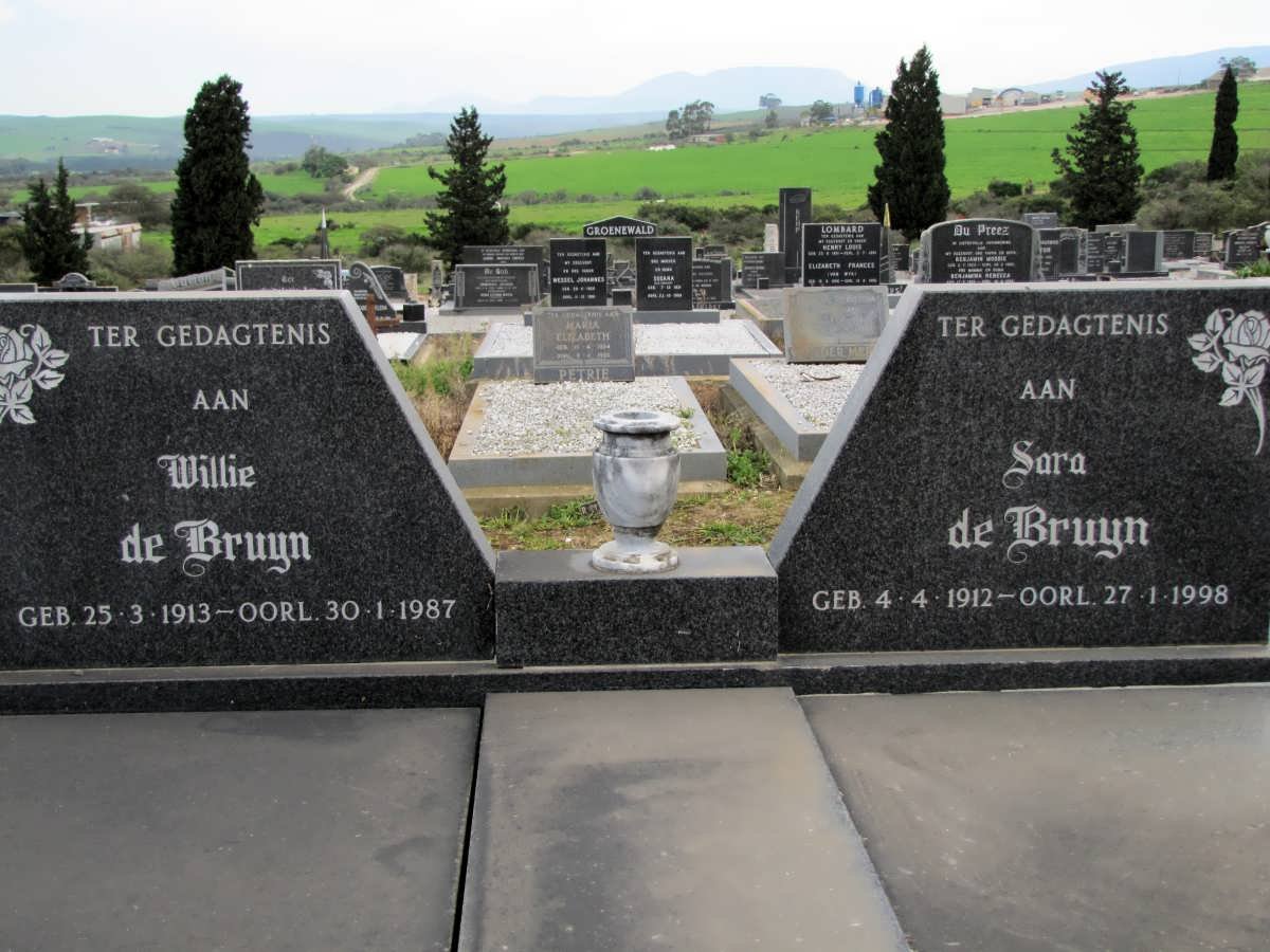 BRUYN Willie, de 1913-1987 &amp; Sara 1912-1998