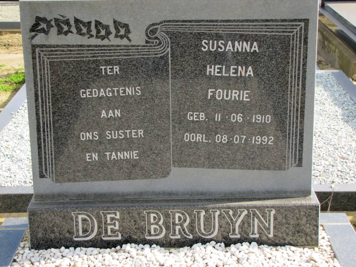 BRUYN Susanna Helena Fourie, de 1910-1992
