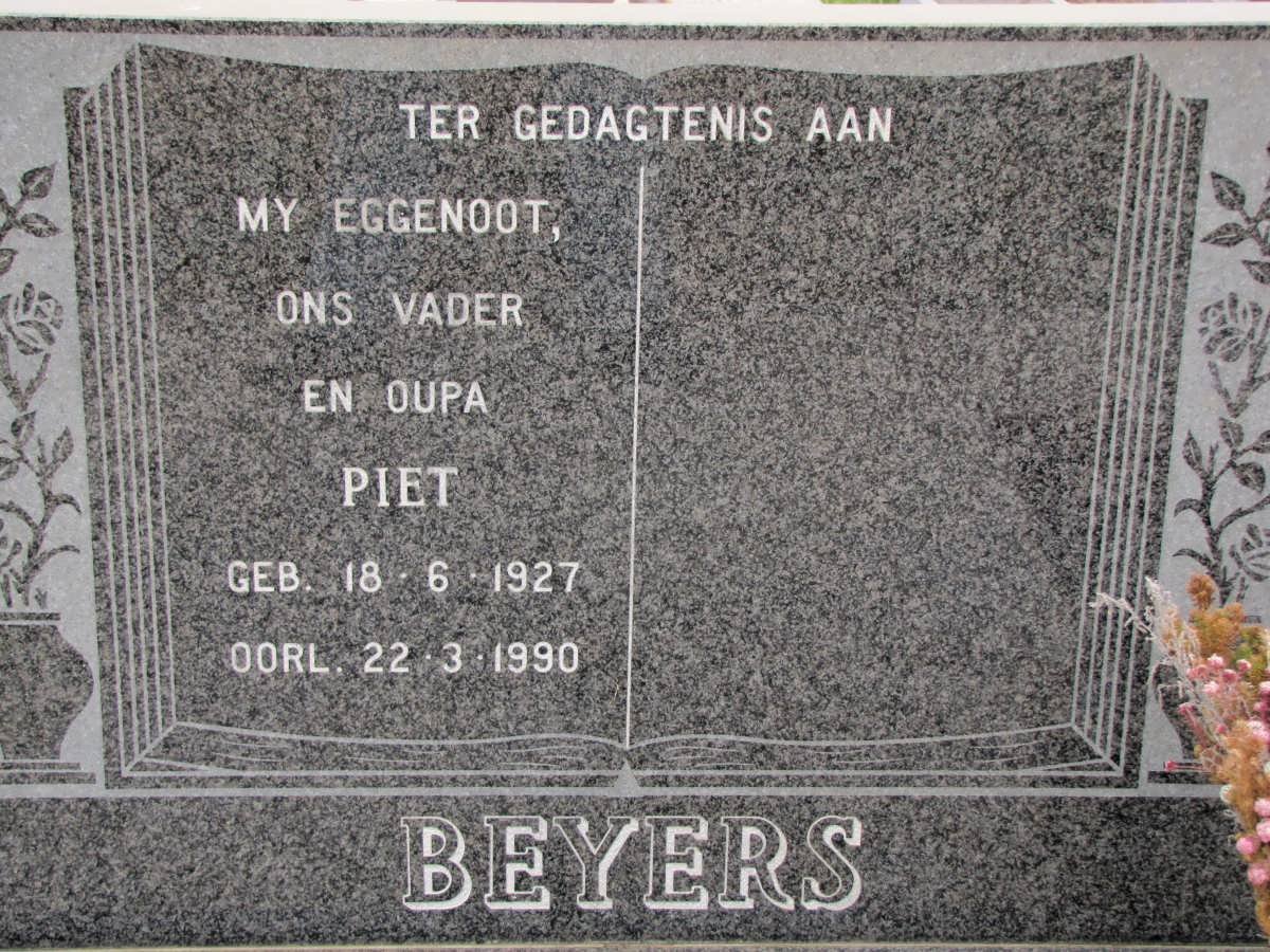 BEYERS Piet 1927-1990