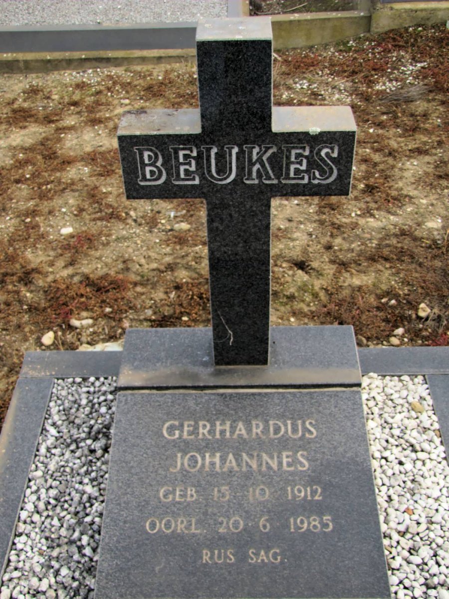 BEUKES Gerhardus Johannes 1912-1985