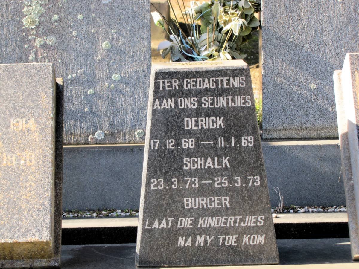 BURGER Derick 1968-1969 :: BURGER Schalk 1973-1973