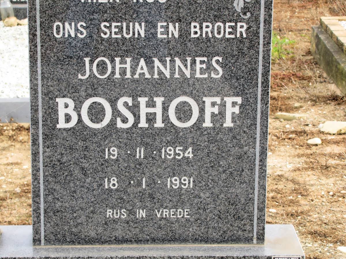 BOSHOFF Johannes 1954-1991