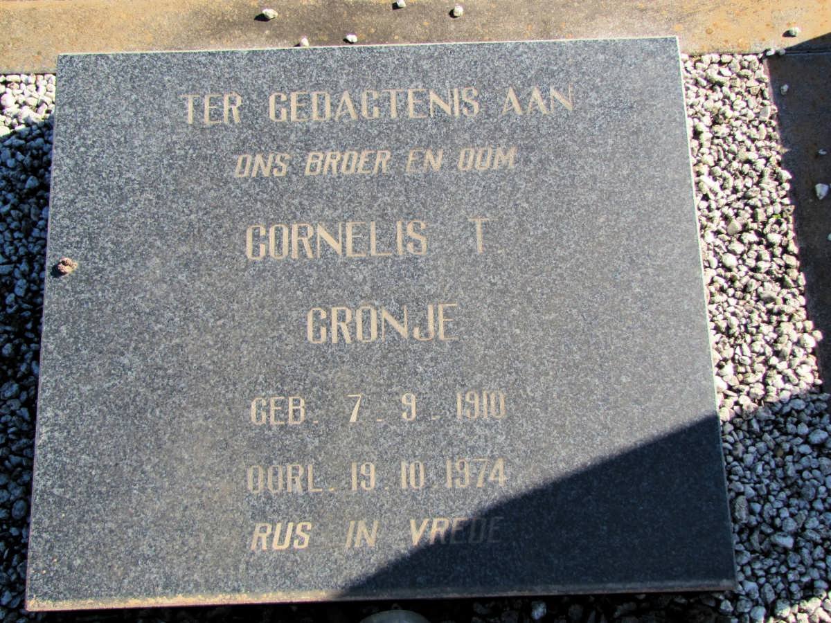CRONJE Cornelis T. 1910-1974