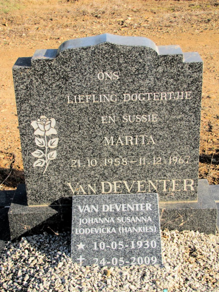 DEVENTER Johanna Susanna Lodevicka, van 1930-2009 :: VAN DEVENTER Marita 1958-1967