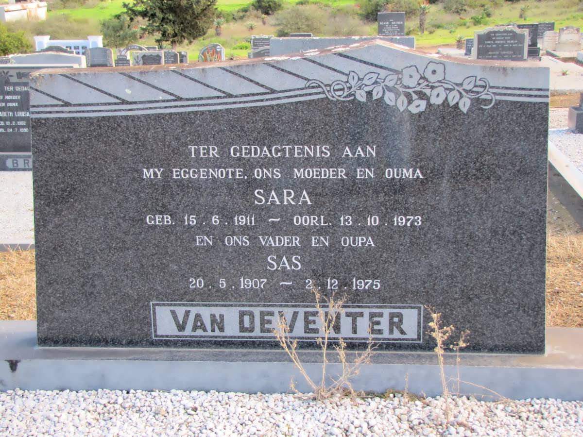 DEVENTER Sas, van 1907-1975 &amp; Sara 1911-1973
