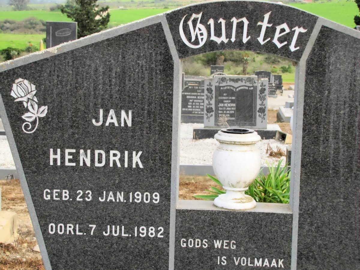 GUNTER Jan Hendrik 1909-1982