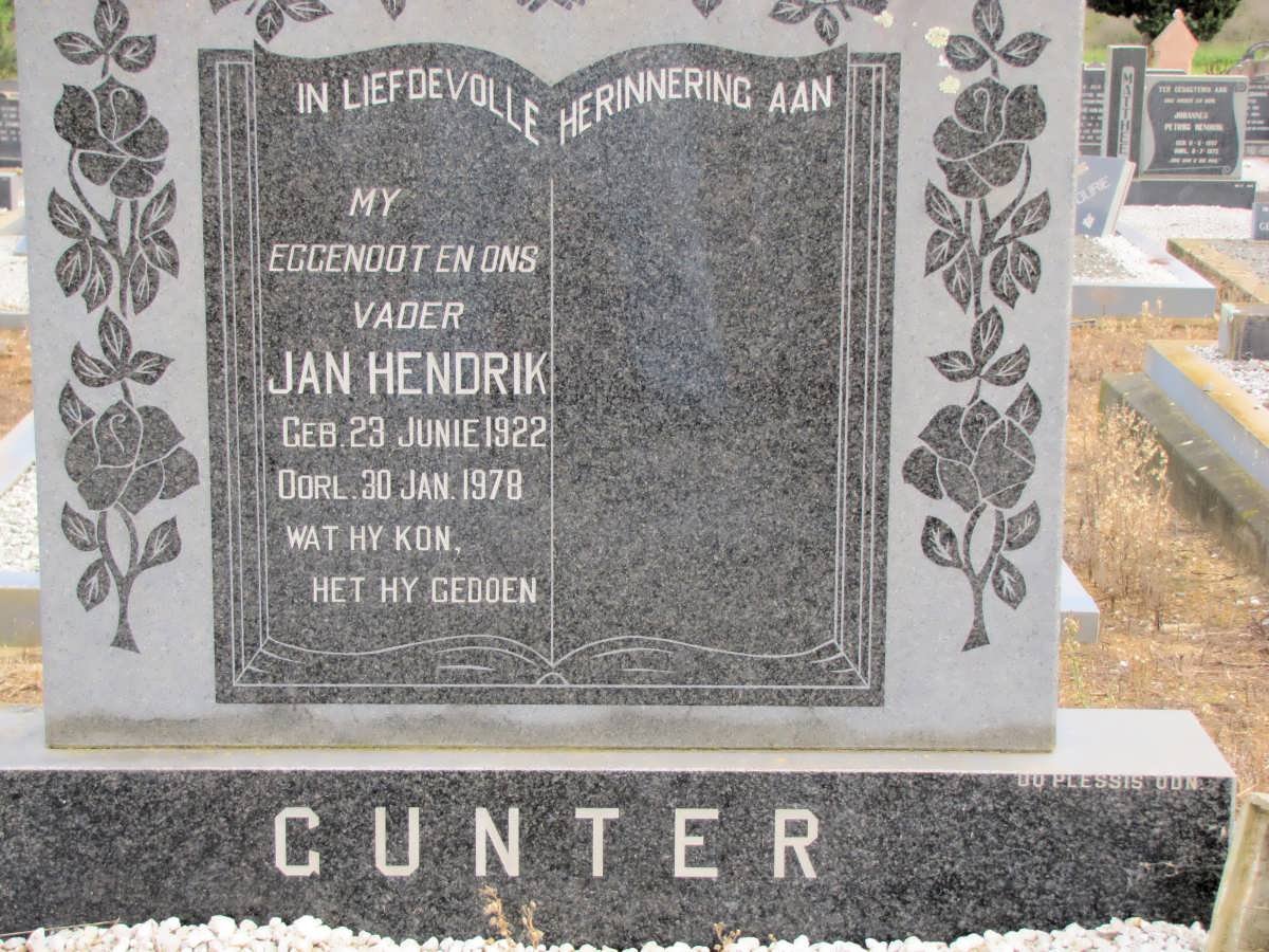 GUNTER Jan Hendrik 1922-1978