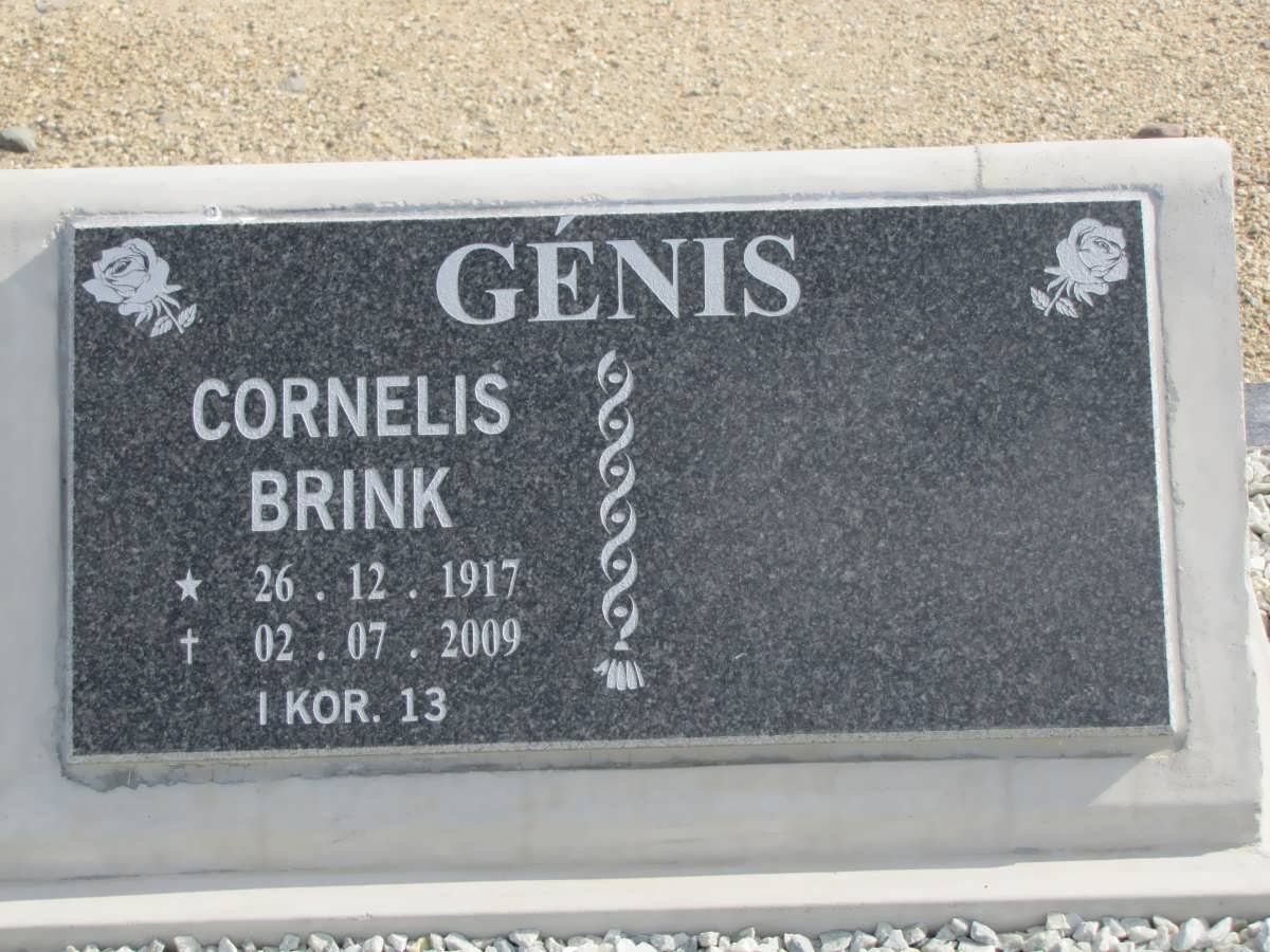 GENIS Cornelis Brink 1917-2009