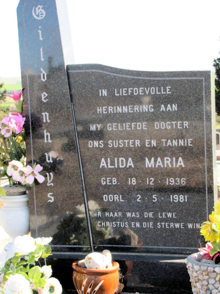 GILDENHUYS Alida Maria 1936-1981