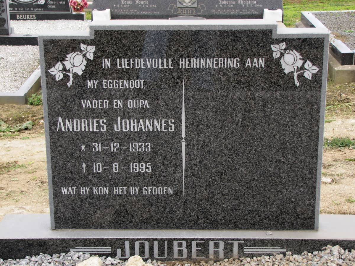 JOUBERT Andries Johannes 1922-1995