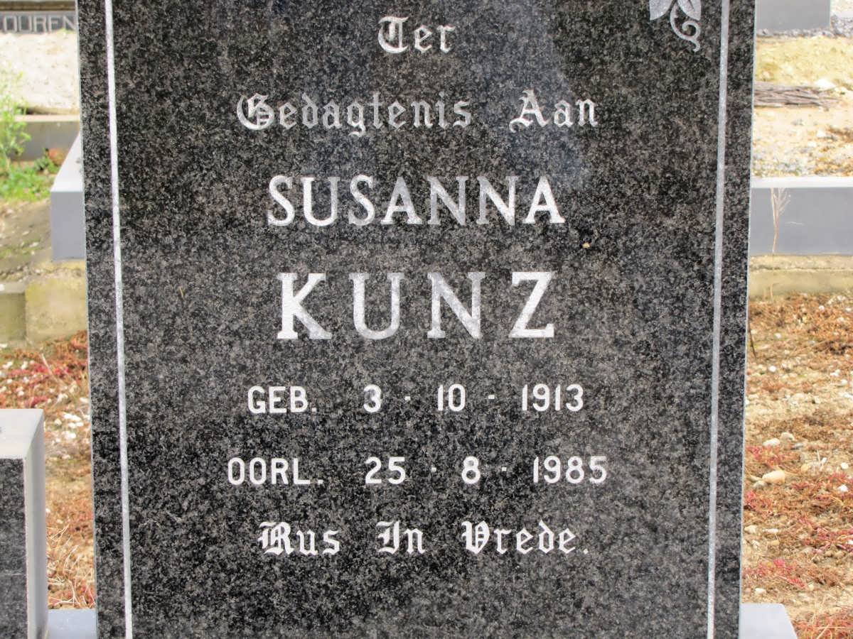 KUNZ Susanna 1913-1985