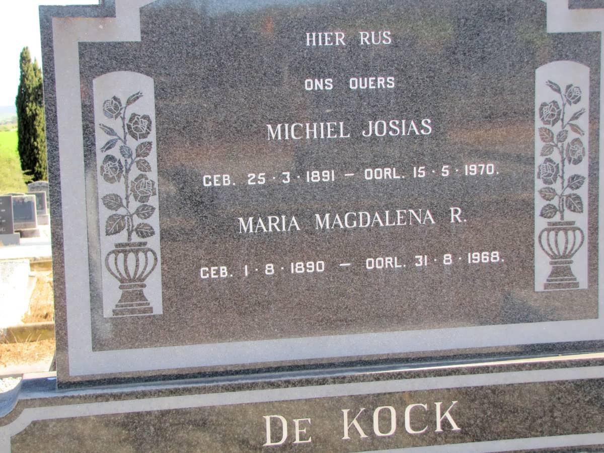KOCK Michiel Josias, de 1891-1970 &amp; Maria Magdalena R. 1890-1968  