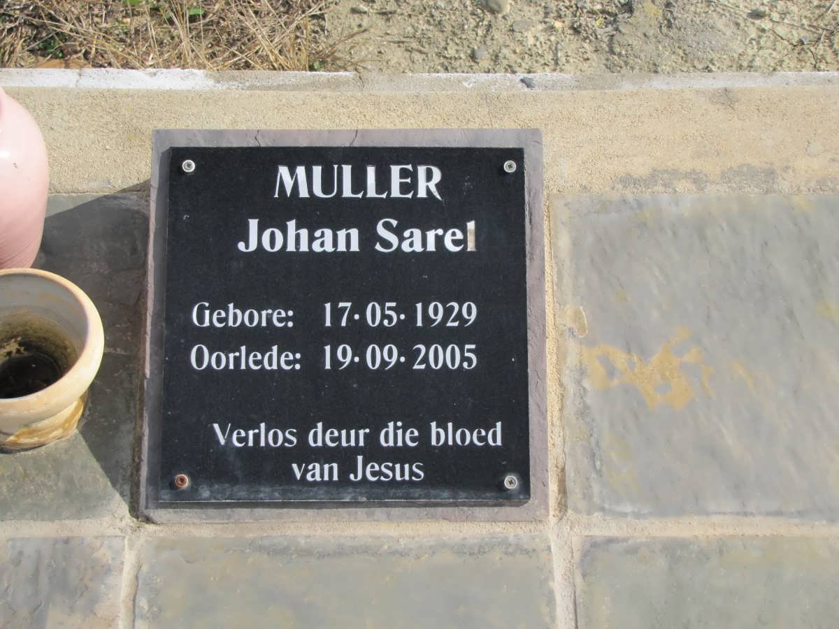 MULLER Johan Sarel 1929-2005