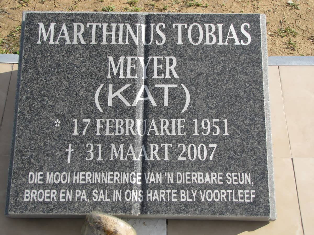 MEYER Marthinus Tobias 1951-2007