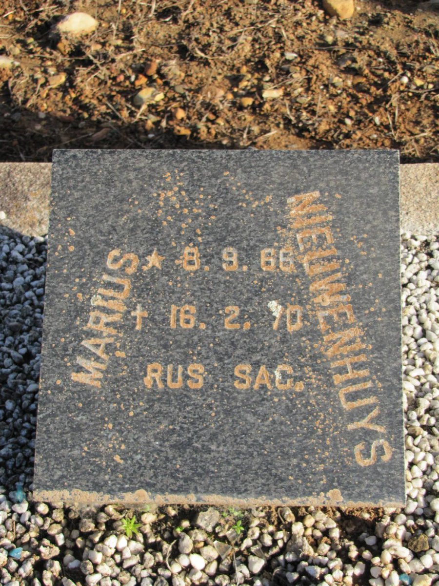 NIEUWENHUYS Marius 1966-1970
