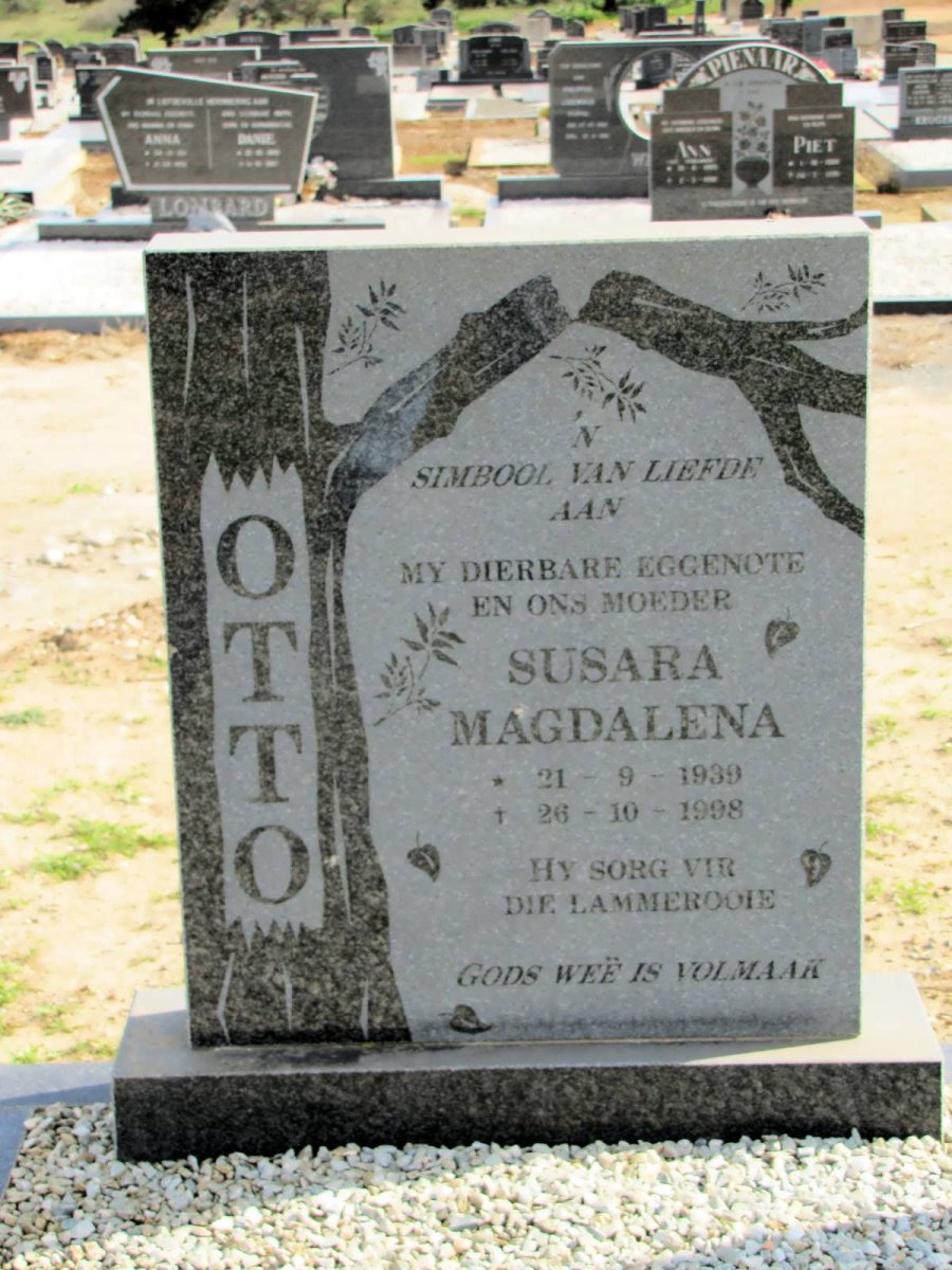 OTTO Susara Magdalena 1939-1998