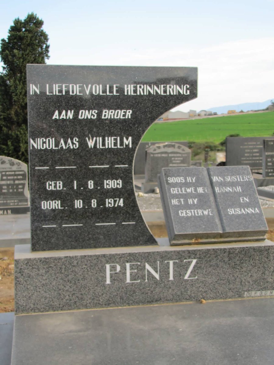 PENTZ Nicolaas Wilhelm 1909-1974