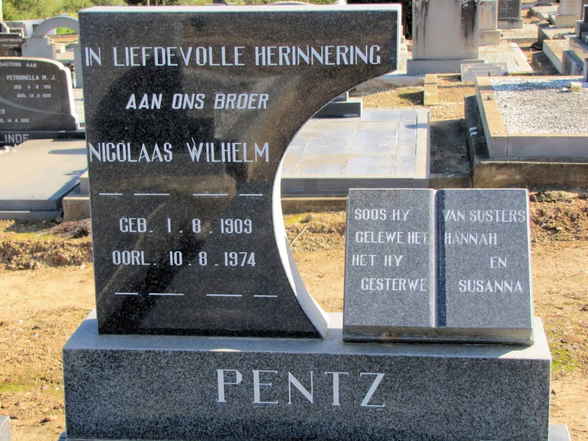PENTZ Nicolaas Wilhelm 1909-1974