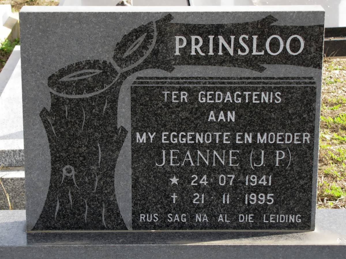 PRINSLOO J.P. 1941-1995