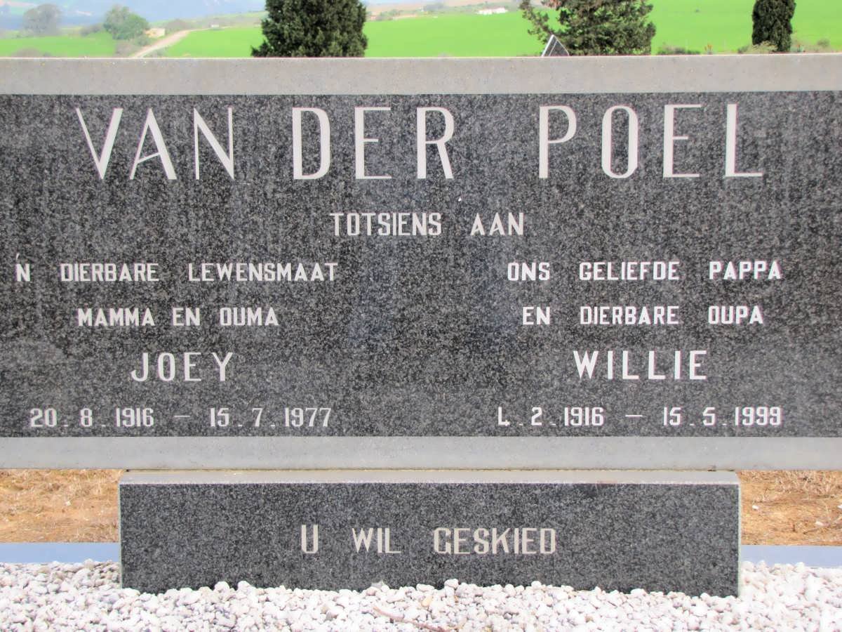 POEL Willie, van der 1916-1999 &amp; Joey 1916-1977