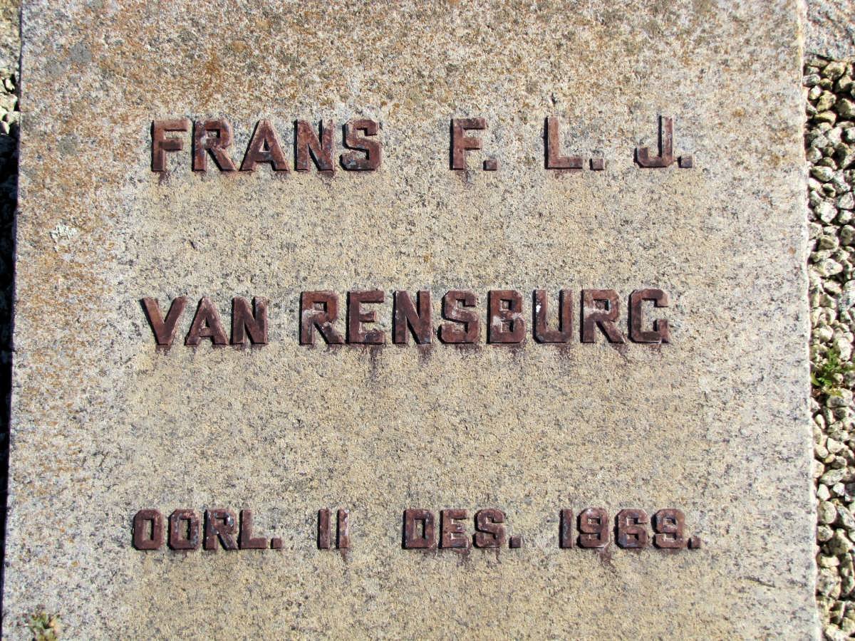 RENSBURG  F..L.J., van -1969