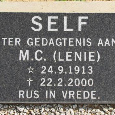 SELF M.C. 1913-2000