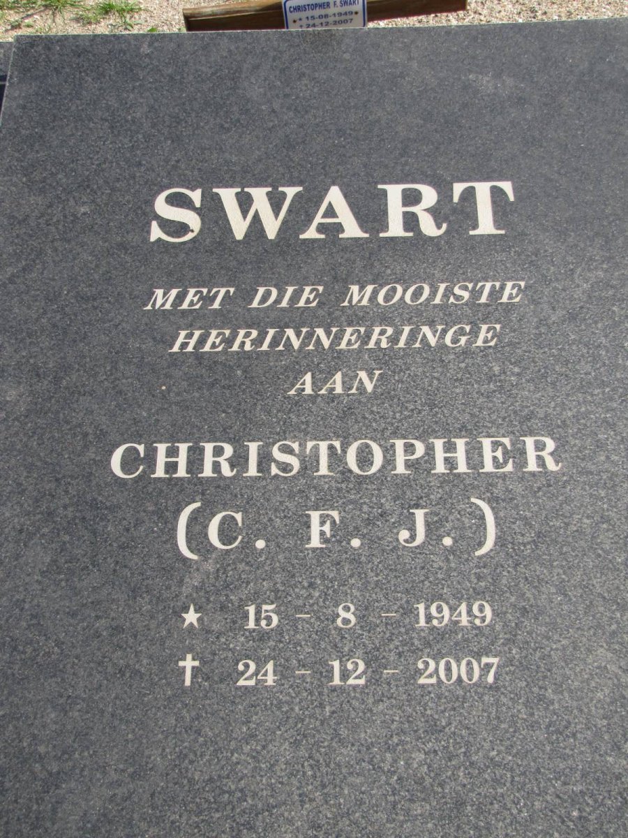 SWART C.F.J. 1949-2007